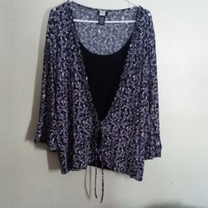 Studio 1940 Purple and Black Patterned Fabric